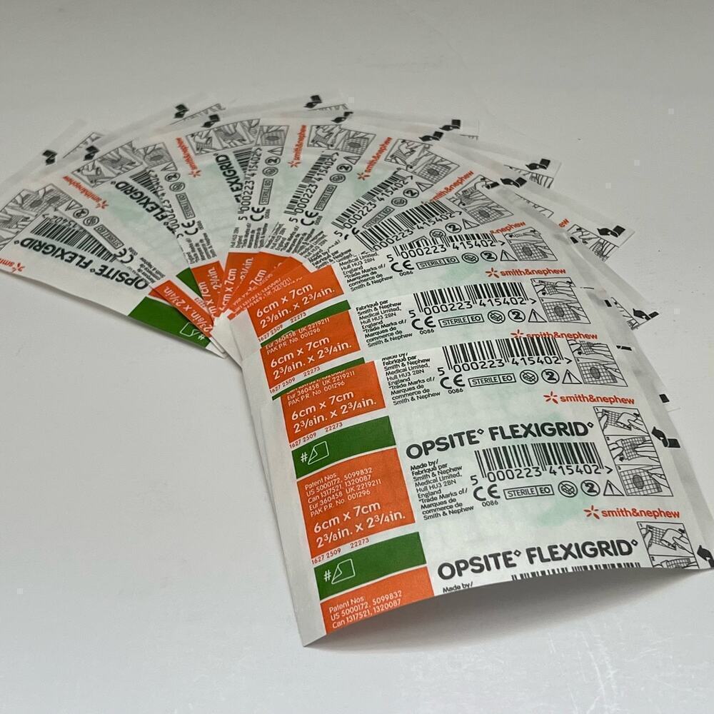 OpSite Flexigrid Transparent Film Dressing 2.4' x 2.75' in - 10 pcs